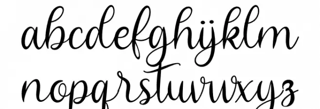 bretagne Schriftart Kleinbuchstaben