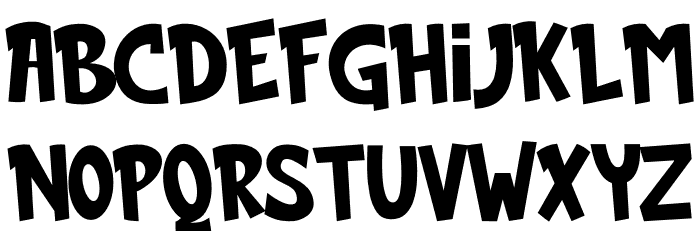 brick comic Font LOWERCASE
