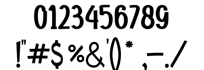 brickOUT all caps Font OTHER CHARS