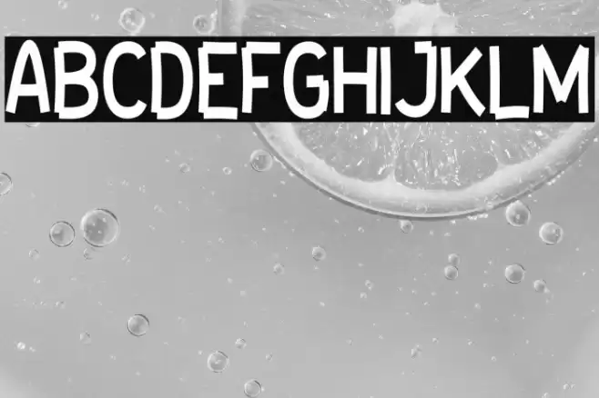 brickOUT all  caps Font examples