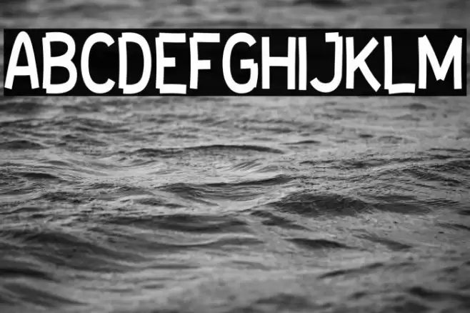 brickOUT all  caps Font examples