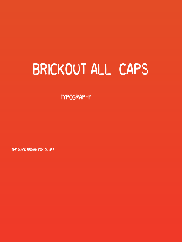 brickOUT all  caps Poster