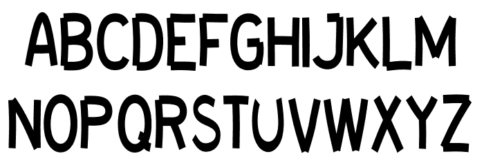 brickOUT all caps Font LOWERCASE