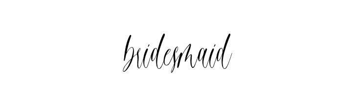 bridesmaid  les polices de caractères gratuit tlcharger