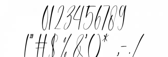 bridesmaid Font OTHER CHARS