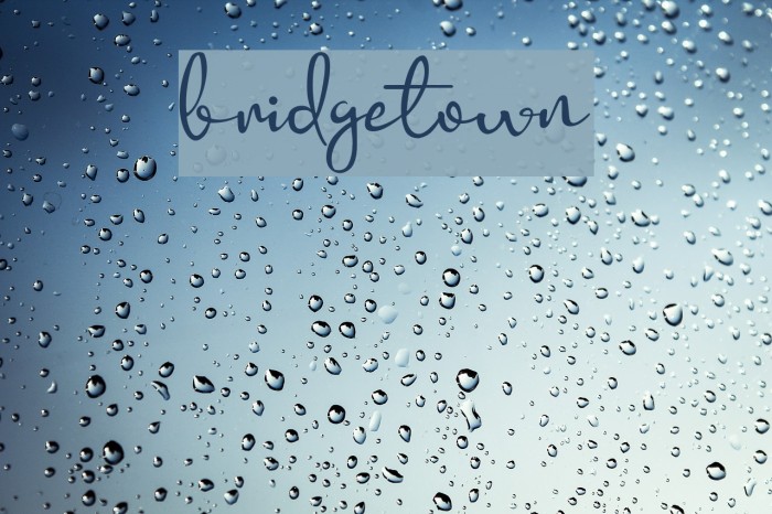 bridgetown Font examples