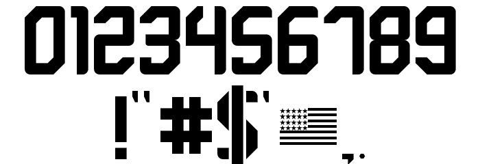brigade Regular Font OTHER CHARS