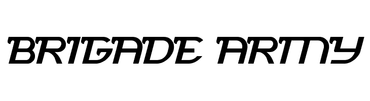 brigade army  Free Fonts Download