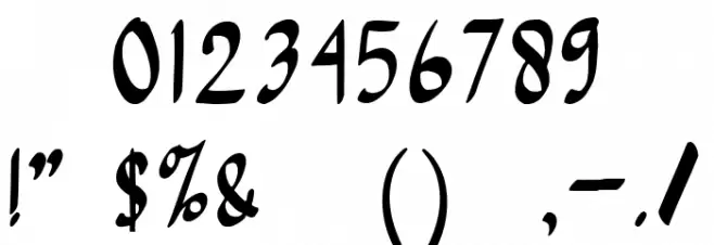 bright light Regular Font OTHER CHARS