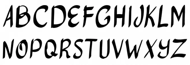 bright light Regular 字体 大写