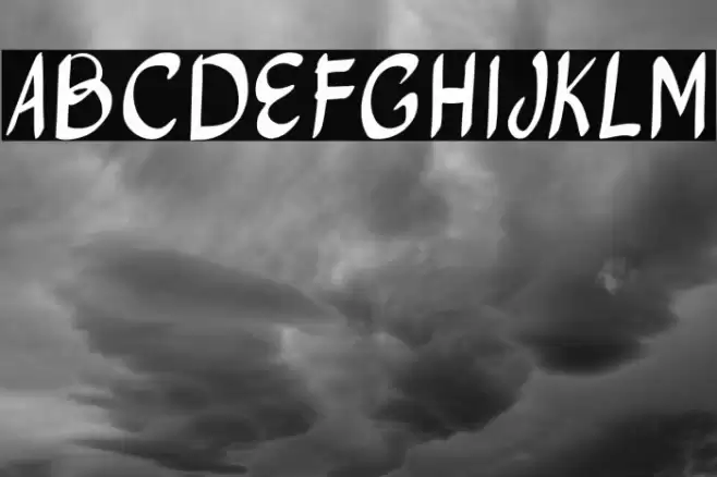 bright light Regular Font examples