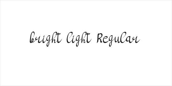 bright light Regular Logo