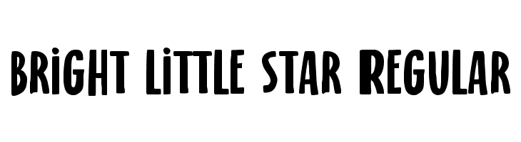 bright little star Regular  免费字体下载