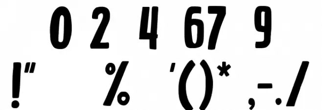 bright little star Regular Font OTHER CHARS