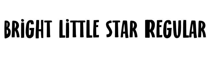bright little star Regular  font caratteri gratis