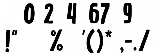 bright little star Regular Font OTHER CHARS