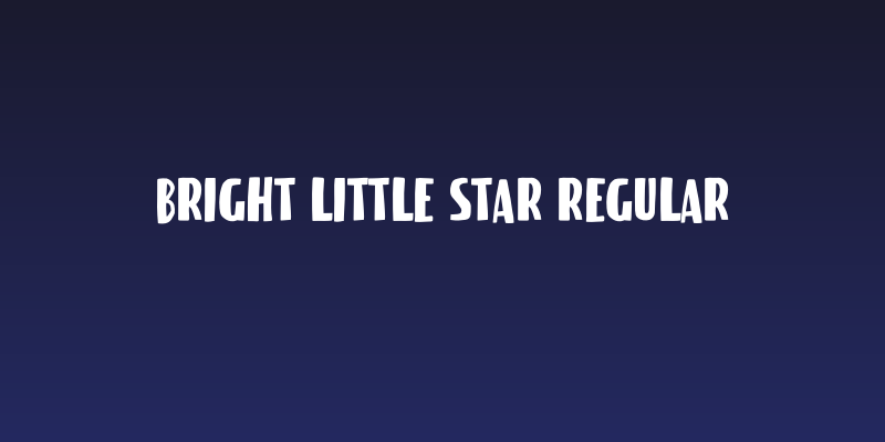 bright little star Regular Social Header