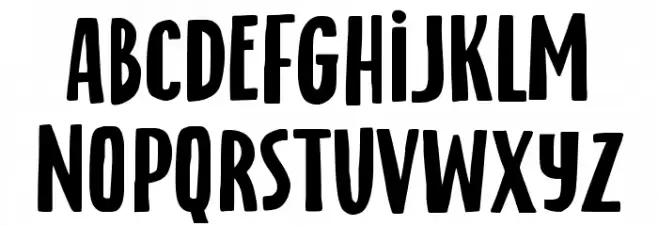bright little star Regular Font LOWERCASE