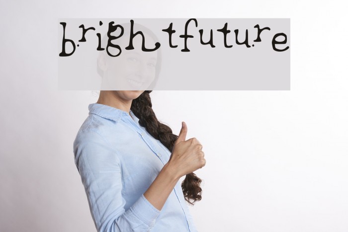 brightfuture Font examples