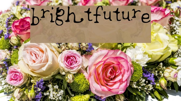 brightfuture Font examples