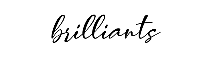 brilliants  Frei Schriftart Herunterladen