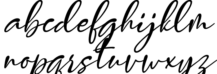 brilliants Font LOWERCASE