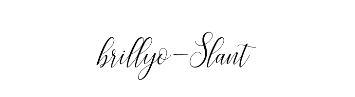 brillyo-Slant  Descarca Fonturi Gratis