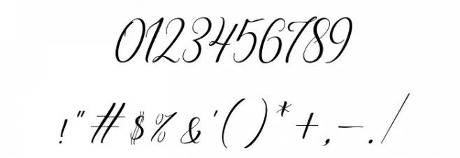 brillyo-Slant Font OTHER CHARS