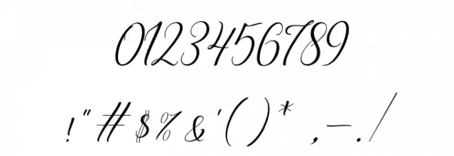 brillyo-Slant Font OTHER CHARS