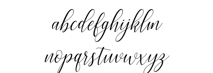 brillyo-Slant Font LOWERCASE