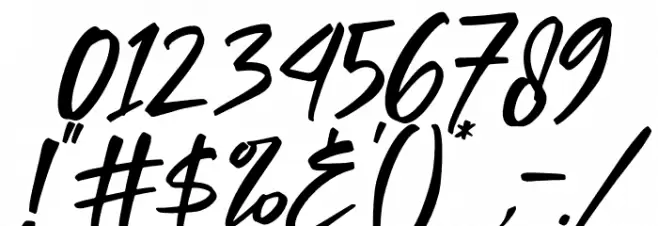 britany Italic Font OTHER CHARS