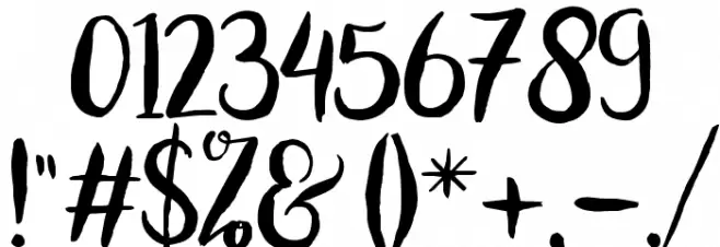 bromello Regular Font OTHER CHARS