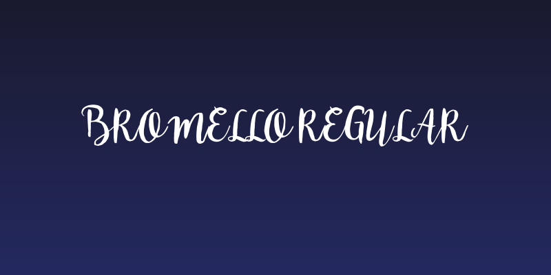 bromello Regular Social Header