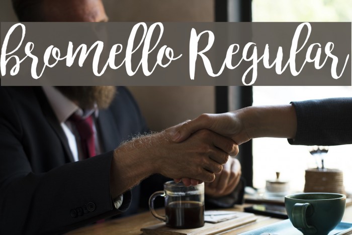 bromello Regular Font examples