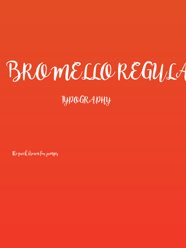 bromello Regular Poster