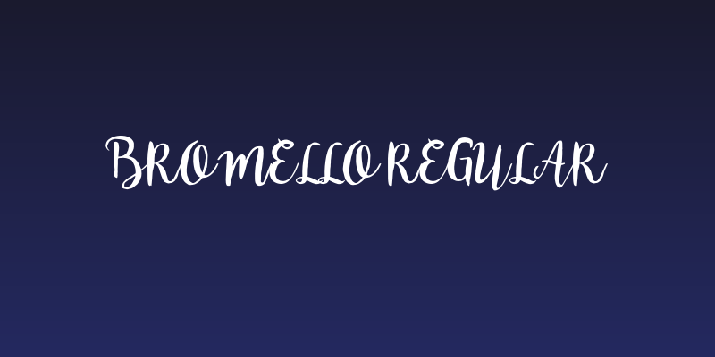 bromello Regular Social Header