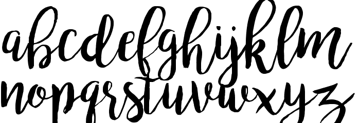 bromello Regular Font LOWERCASE