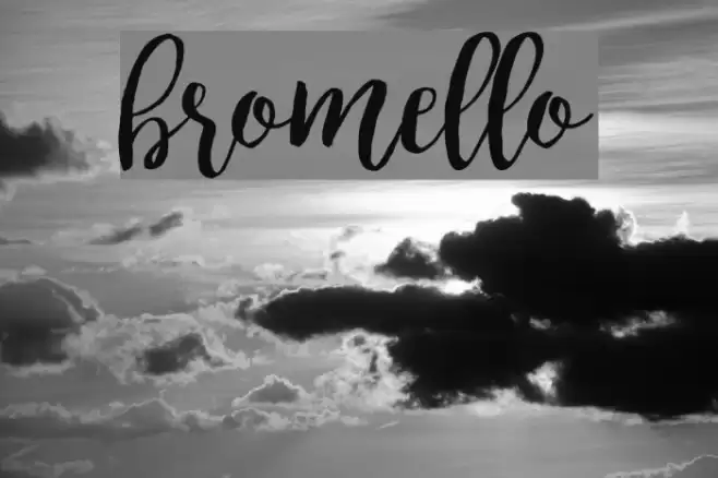 bromello Font examples