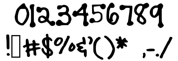 brookeshappelldots Font OTHER CHARS