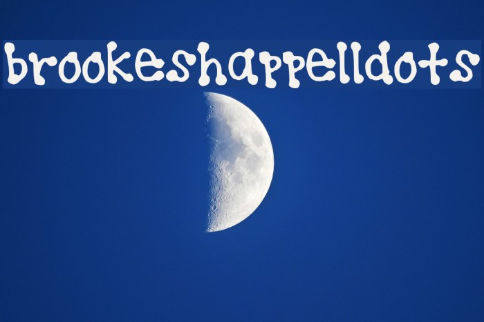 brookeshappelldots Font examples
