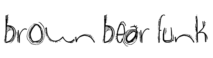 brown bear funk Font