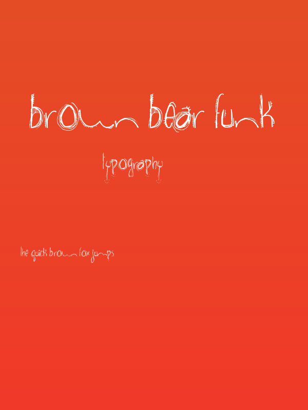 brown bear funk Poster