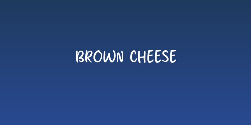 brown cheese Social Header