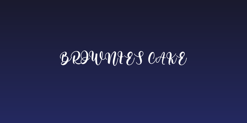 brownies cake Social Header