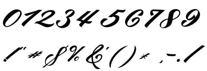 bruke Font OTHER CHARS