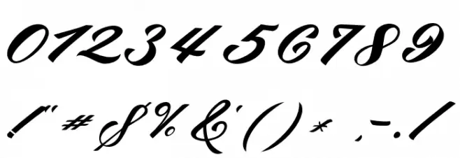 bruke Font OTHER CHARS