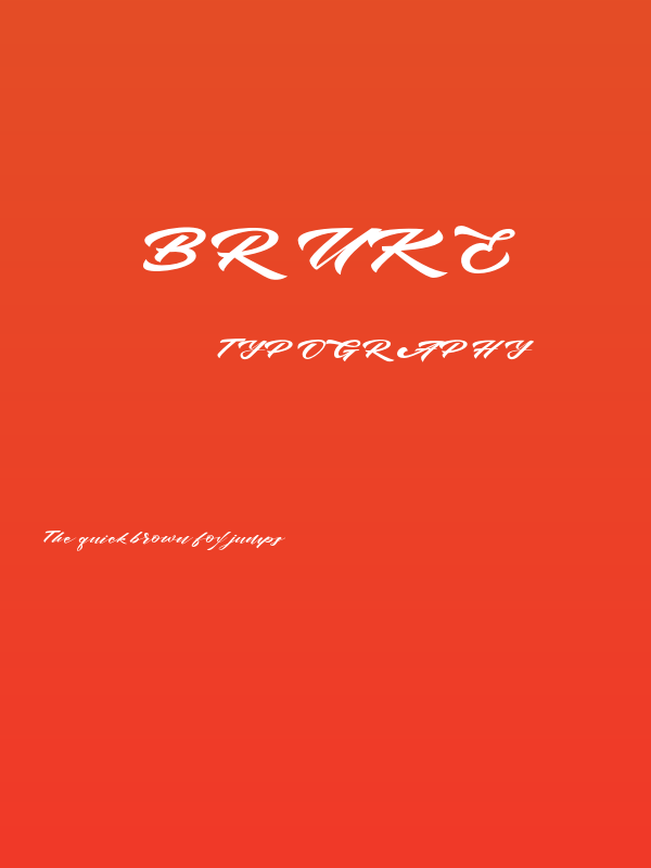 bruke Poster