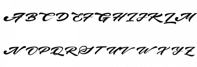 bruke Font UPPERCASE