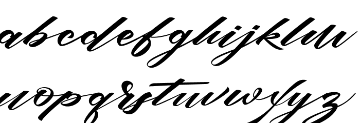 bruke Font LOWERCASE