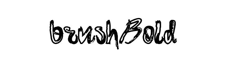 brush Bold Caratteri